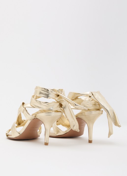 ba&sh Covilla sandalette - achterkant 4 goud