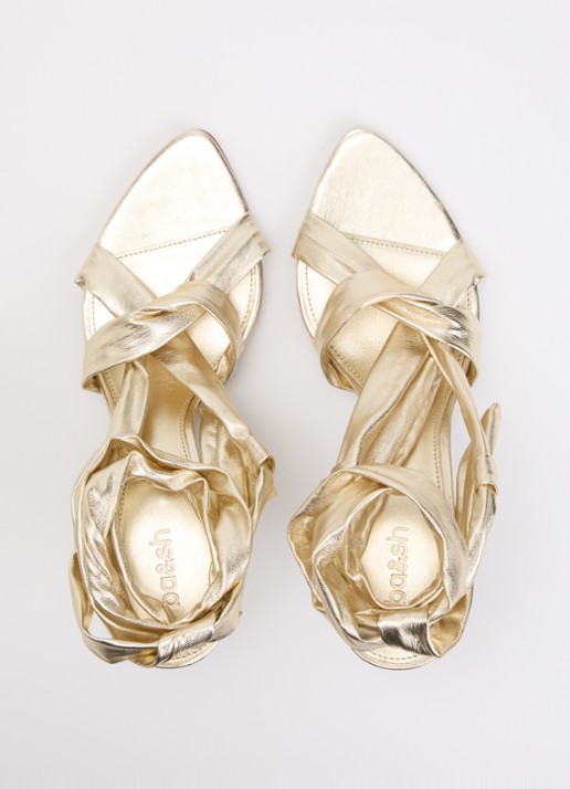 ba&sh Covilla sandalette - detail 2 goud