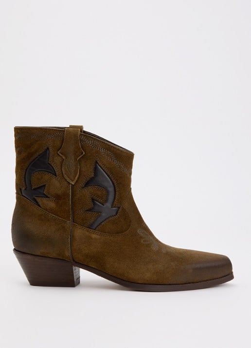 ba&sh Curtis cowboylaars van suède