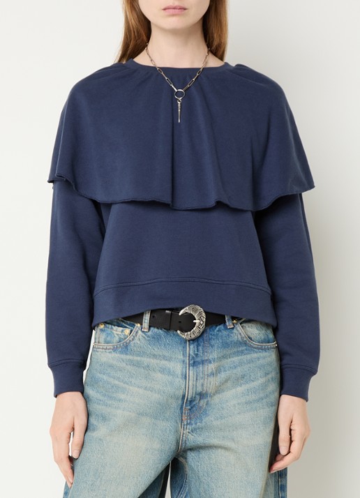 ba&sh Dehina sweater met volant