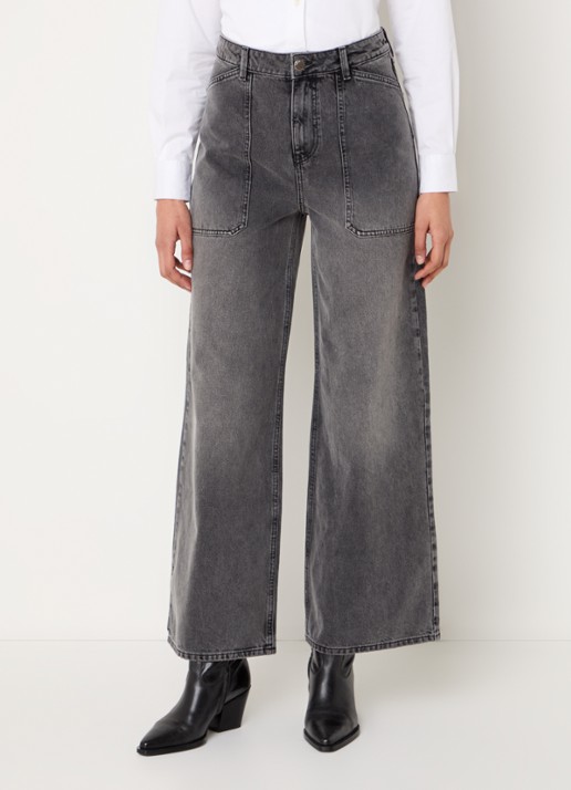 ba&sh Dellou high waist wide jeans met gekleurde wassing