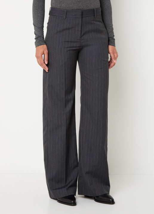 ba&sh Disty mid waist flared fit pantalon met steekzakken