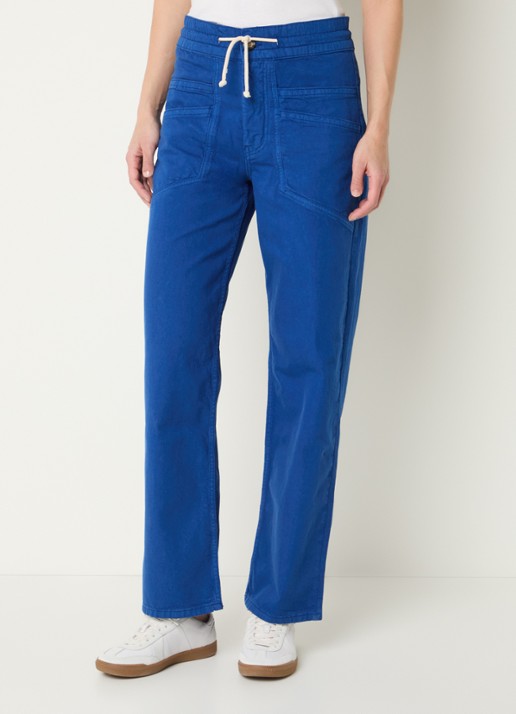 ba&sh Fima high waist straight leg broek met steekzakken