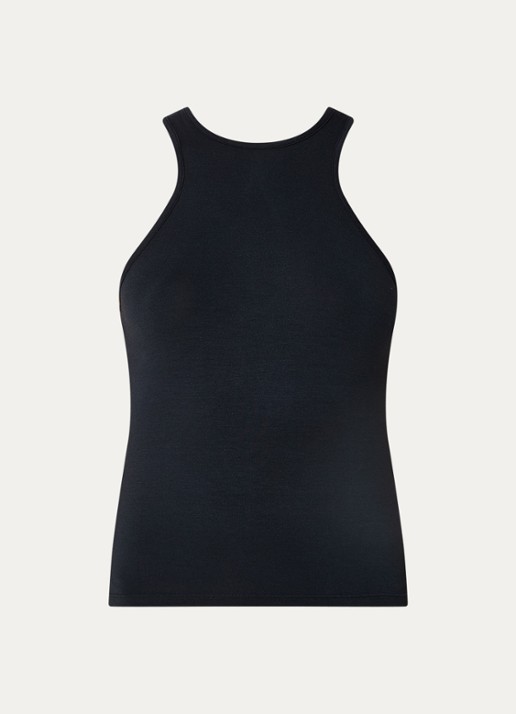 ba&sh Gemma tanktop met cut-out detail - voorkant donkerblauw