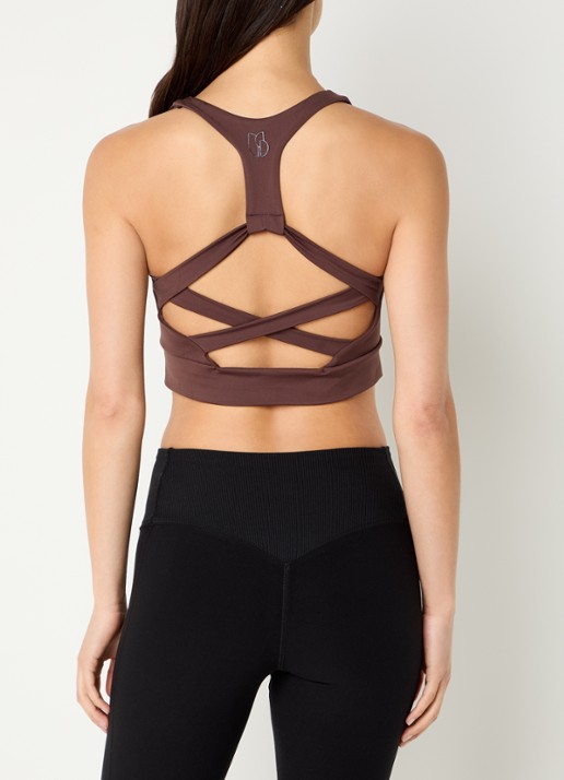 ba&sh Gisor sport bh met light support - achterkant 7 bruin