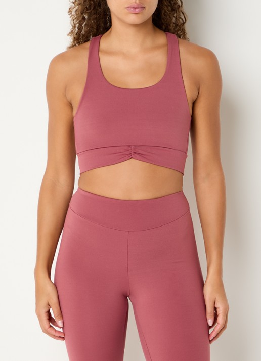 ba&sh Gisor sport bh met light support - achterkant 6 kersenrood