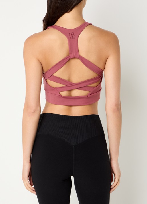 ba&sh Gisor sport bh met light support - achterkant 7 kersenrood