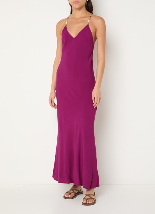 ba&sh Hany maxi jurk met een rugdecolleté en kralendecoratie