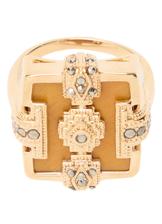 ba&sh Hiza ring met kristal