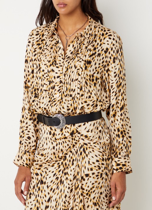 ba&sh Hony blouse met dierenprint