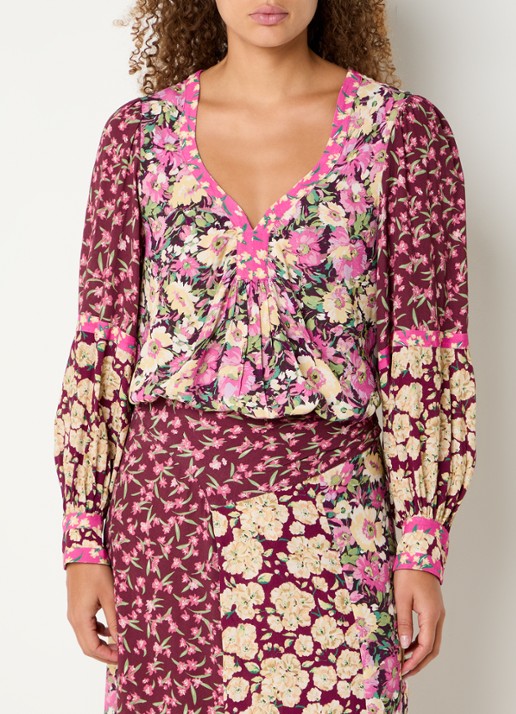 ba&sh Iline tuniek met bloemenprint