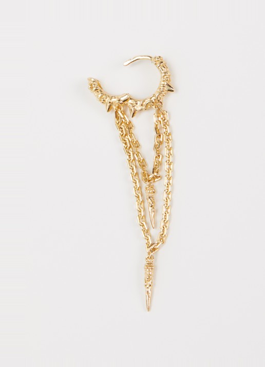 ba&sh Joey oorring met hanger - detail 3 goud