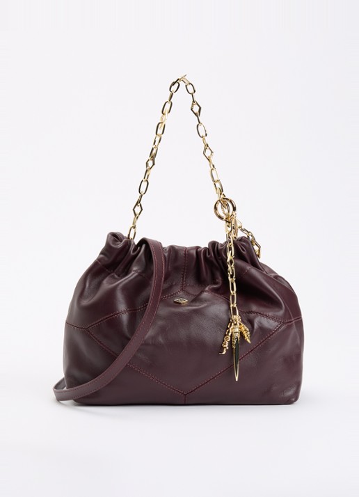 ba&sh June crossbodytas van leer