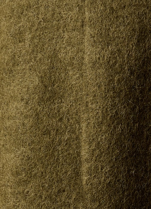 ba&sh Koala mantel in alpaca wolblend met steekzakken - detail 5 mosgroen