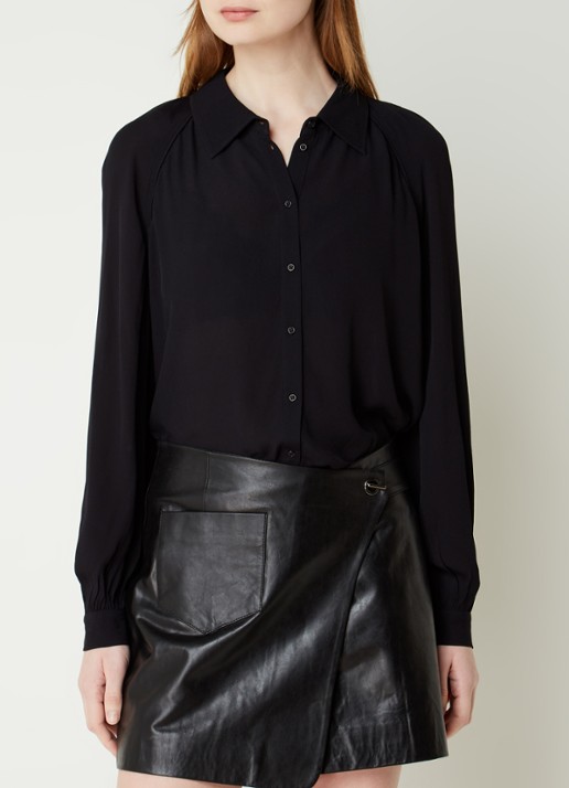 ba&sh Marvin blouse - detail 4 zwart