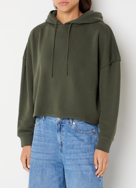 ba&sh Moby hoodie met backprint - achterkant legergroen