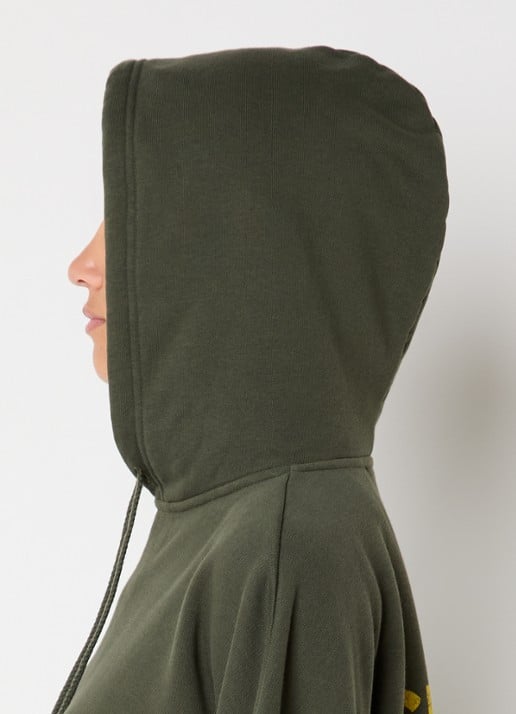 ba&sh Moby hoodie met backprint - detail 5 legergroen