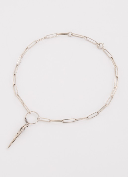ba&sh Naoki ketting met hanger - detail 3 zilver
