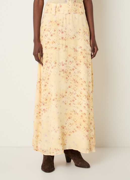 ba&sh Nattalina high waist midi rok met print