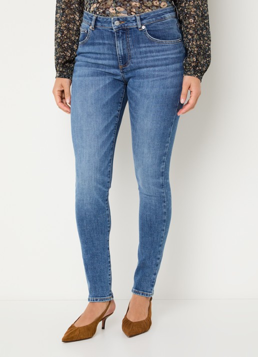 ba&sh Niko mid waist skinny jeans met medium wassing