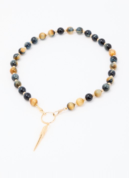ba&sh Noan kralenketting - detail 2 goud