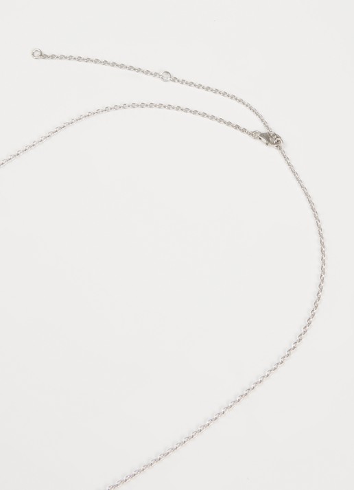 ba&sh Noor ketting met hanger - detail zilver