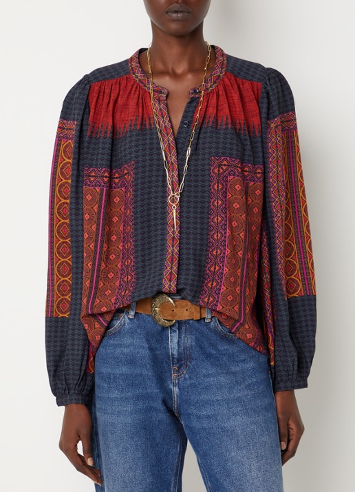 ba&sh Olivio tuniek met print