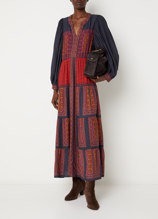 ba&sh Olly maxi jurk met print