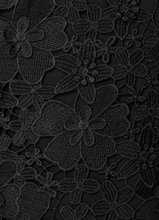 ba&sh Pavel mini jurk met borduring - detail 2 zwart