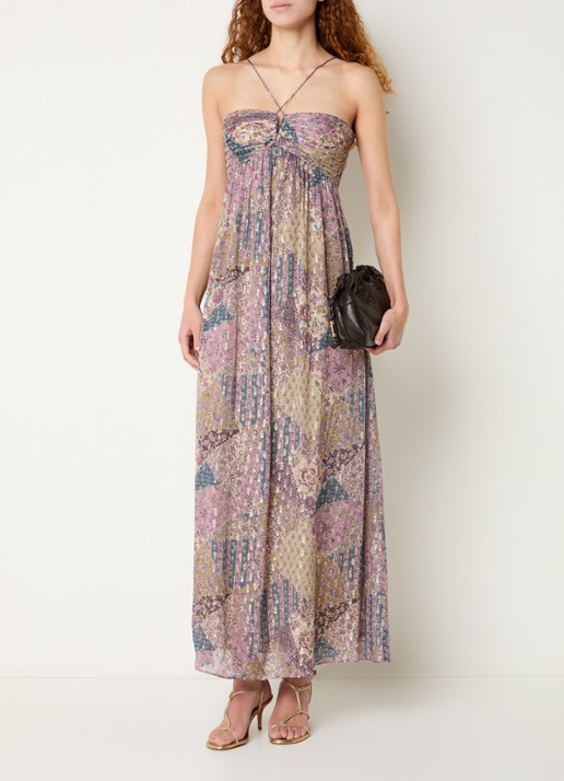 ba&sh Pietra maxi jurk met bloemenprint en lurex