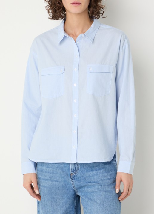 ba&sh Porzia blouse met streepprint