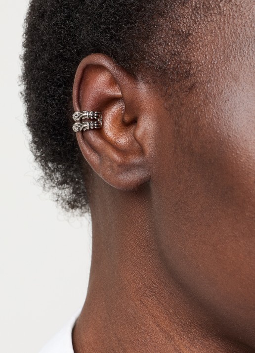 ba&sh Prune ear cuff van zilver - voorkant 3 zilver