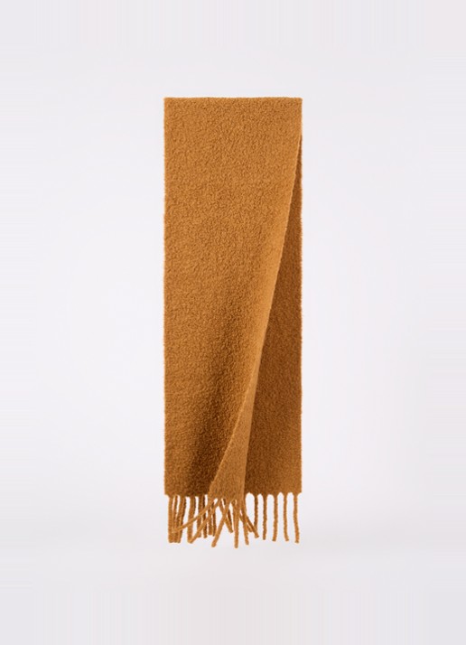 ba&sh Sasha sjaal in wolblend 190 x 35 cm - voorkant 3 donkeroranje