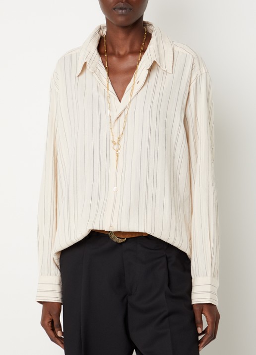 ba&sh Sisa blouse met streepprint