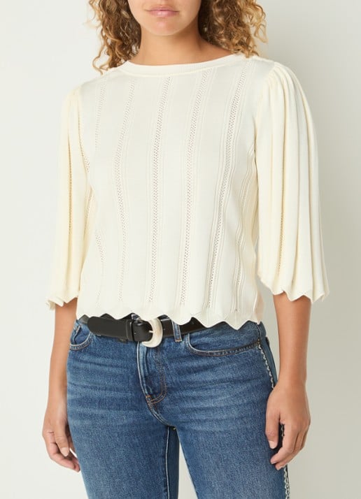 ba&sh Soren top met ronde hals