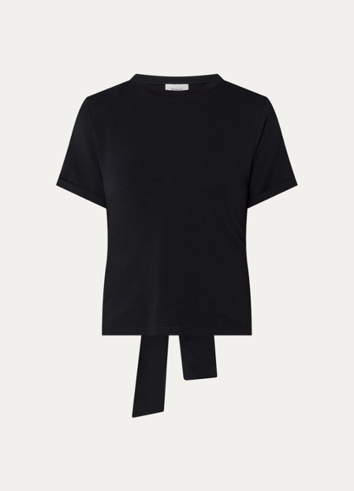 ba&sh T-shirt met cut-out detail - voorkant zwart