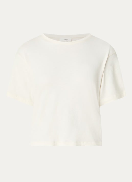 ba&sh Take T-shirt met backprint - voorkant gebroken wit