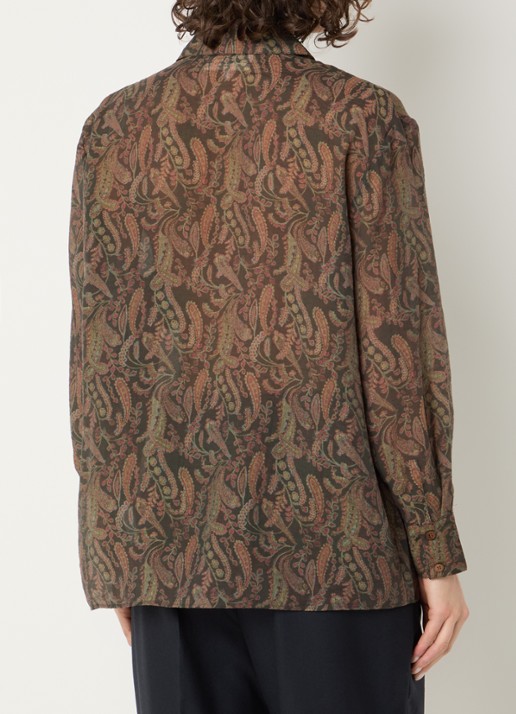 ba&sh Tao blouse met print - achterkant 2 khaki