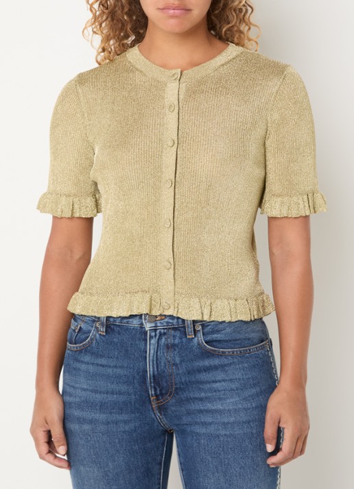 ba&sh Top met metallic finish