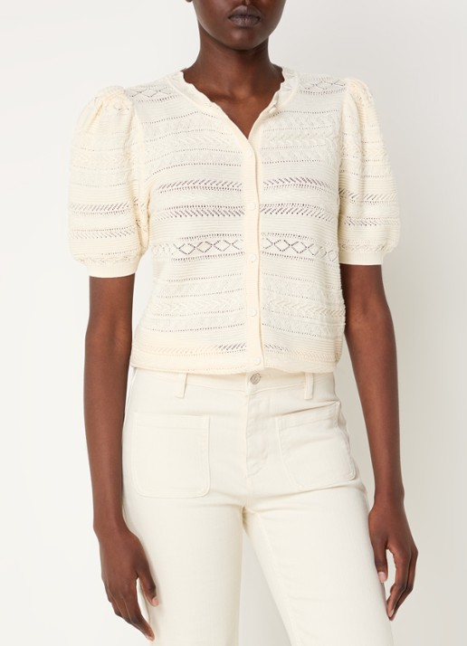 ba&sh Vinat blouse met broderie