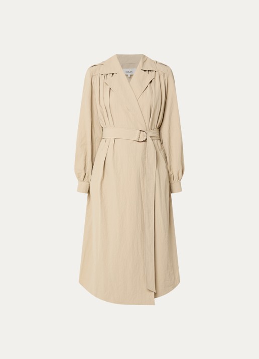 ba&sh Wili trenchcoat met steekzakken - voorkant 2 beige