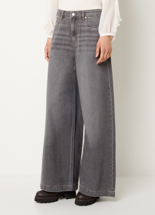 ba&sh Yusc high waist wide leg jeans met gekleurde wassing