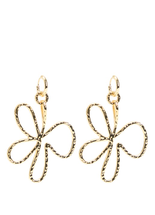 Babs The Label Bloomed Oorringen met hanger - voorkant goud