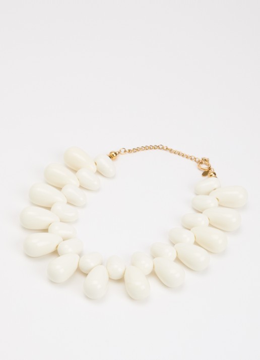 Babs The Label Shoreline ketting verguld - detail 3 wit