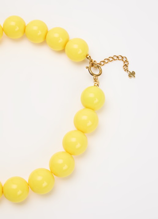 Babs The Label Sunshine Delight kralenketting verguld - detail 4 geel