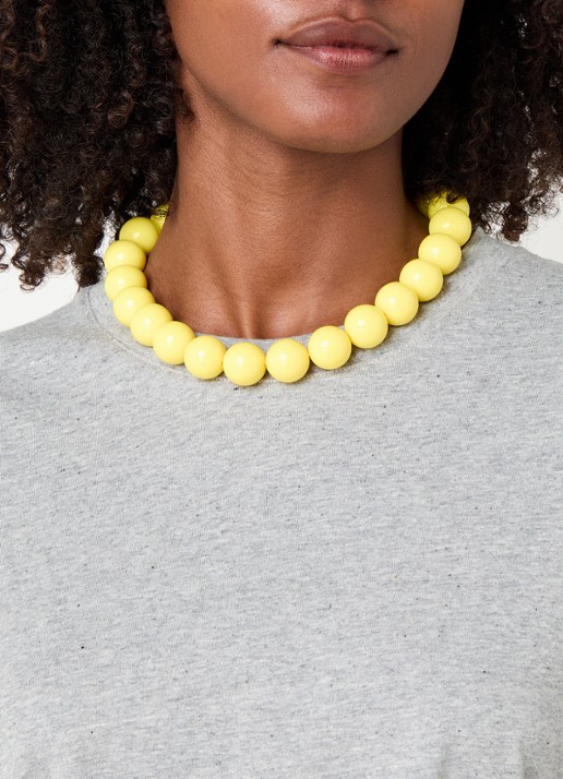 Babs The Label Sunshine Delight kralenketting verguld - voorkant 2 geel