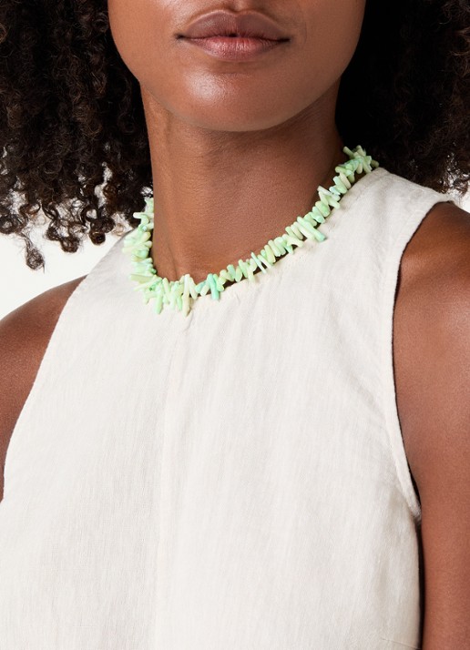Babs The Label The Ocean ketting verguld - voorkant 5 groen