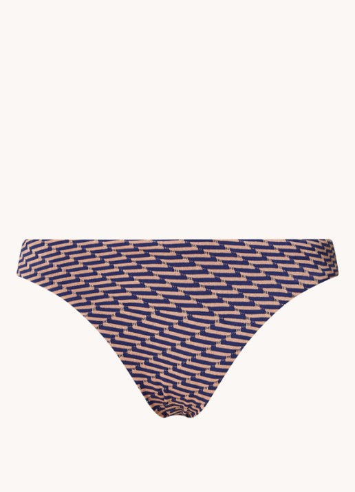 Baku Milan bikinislip met print - voorkant 3 blauw