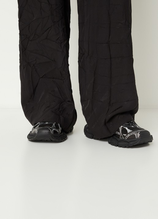 Balenciaga 3XL sneaker met mesh details  - voorkant 7 zwart