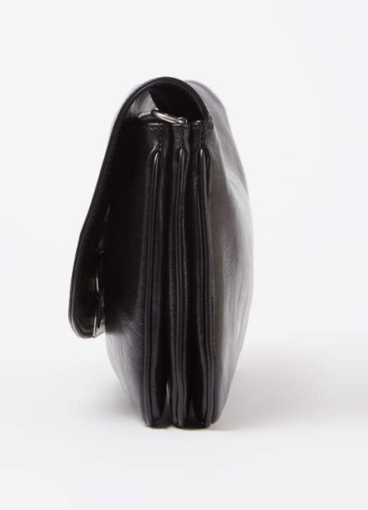 Balenciaga BB flap clutch van kalfsleer - detail 6 zwart